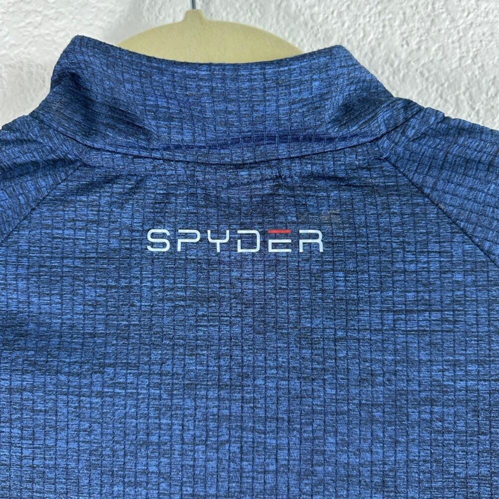 Spyder Active Mens Small 1/4 Zip Pullover Bundle Blue Green Stretch Gym - Picture 13 of 14
